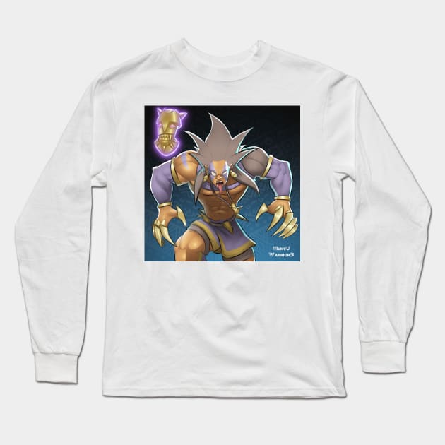 Muntu Warriors - Fang Collection Long Sleeve T-Shirt by Beckley Art